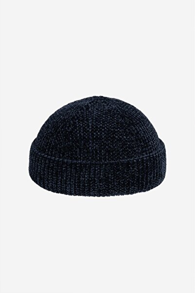 UKHWD SUPPLY Dripline Velvet Navy Blue Men's Beret