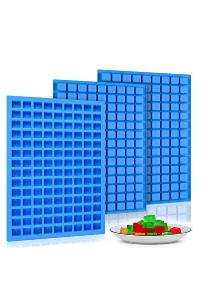 Choice 001blue-3pcs 1/3pcs 126 cavity square candy silicone mold mini chocola...