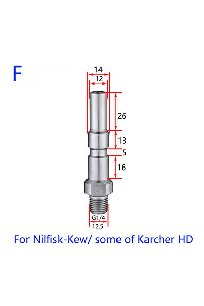 Choice5 For Nilfisk Kew-F Foam Nozzle Lance Metal Adapter Launches Foam For P...