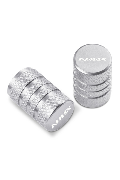 choice2 Silver 2Pcs CNC Aluminum Tyre Valve Air Port Cover Cap Motorcycle Acc...