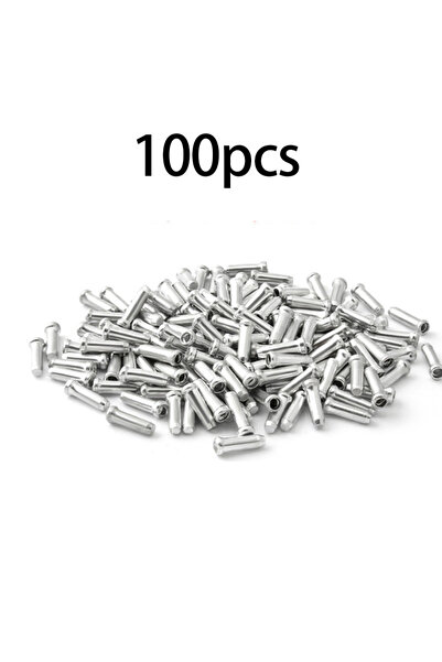 Choice Silver 100PCS 100PCS Bike Shift Brake Cable End Caps MTB Road Bike Shi...