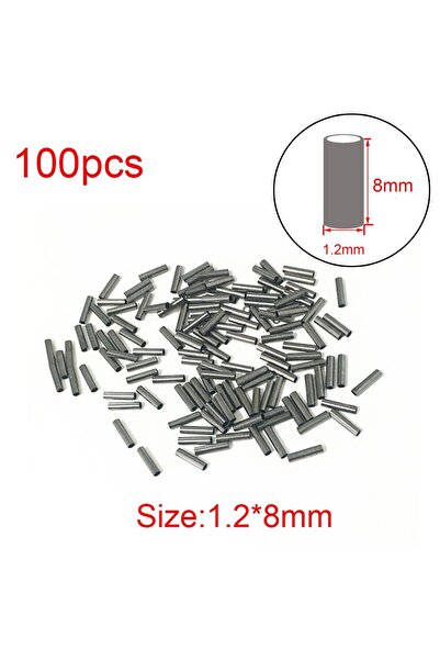 Choice 1.2 x 8mm 100pcs/Lot 1.0mm-2.8mm Sea Fishing Accessories Line Tube Cop...