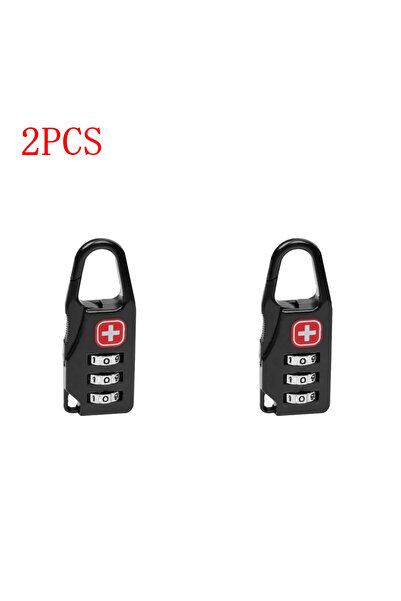 Choice 2PCs 1-8PCS Portable Alloy Lock Padlock Outdoor Travel Luggage Zipper ...
