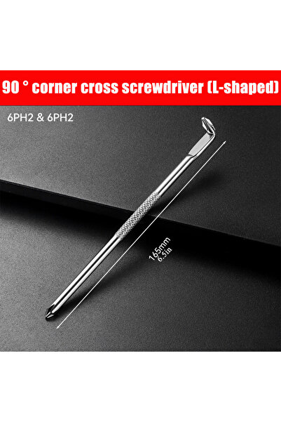 Choice1 D L-shaped Double Head Screwdriver, High Torque Mini Small Cross Scre...
