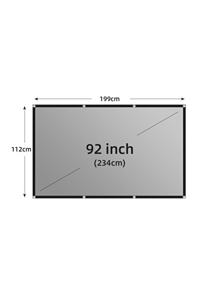 Choice 92 inch LEJIADA Projector Screen 60-133 Inch Metal Grey Anti-Light 16:...