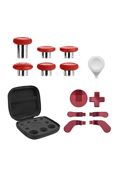 Choice red 13 in 1 Metal Thumbsticks Joystick Cap For Xbox One Elite Series 2...