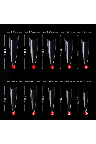 Choice Transparent 600pcs/bag Transparent Nature Press On Nails Tips Stiletto...