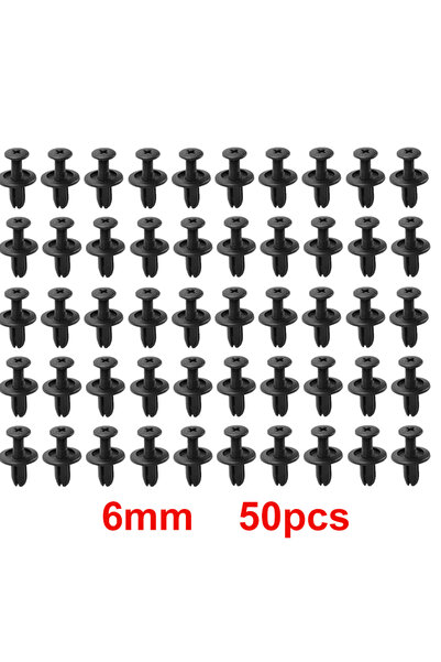 Choice8 6mm 50pcs 8mm/6mm Plastic Rivets Fasteners Screw Car Fender Bumper Sc...