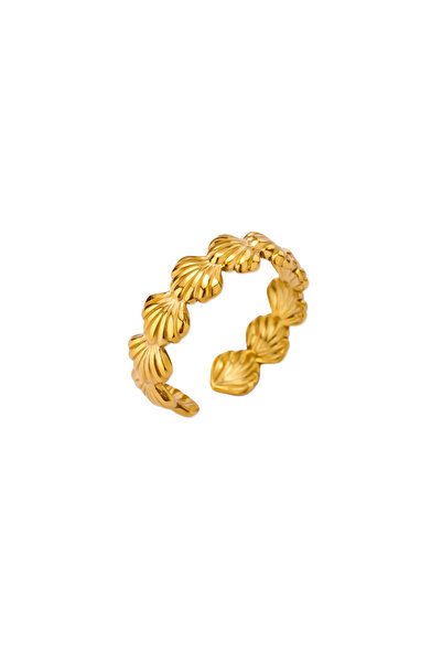 Choice resizable JZ5708G Stainless Steel Starfish Open Rings For Women Gold C...