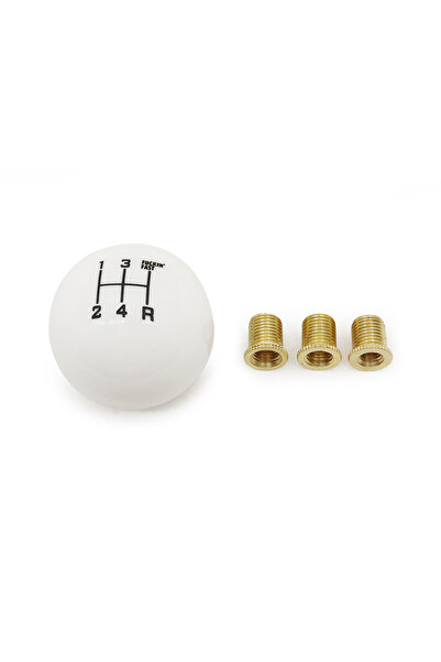 Choice WHITE A Sturdy High-quality Acrylic Ball Gear Shift Knob Easy Installa...