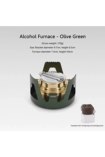 choice2 Green Portable Mini Alcohol Stove Burner Adjustable Firepower Gasolin...