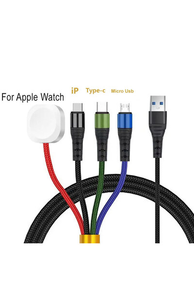 Choice 120cm-4 in 1 30cm or 120cm 4 in 1 Watch Phone USB Multi Charging Cable...