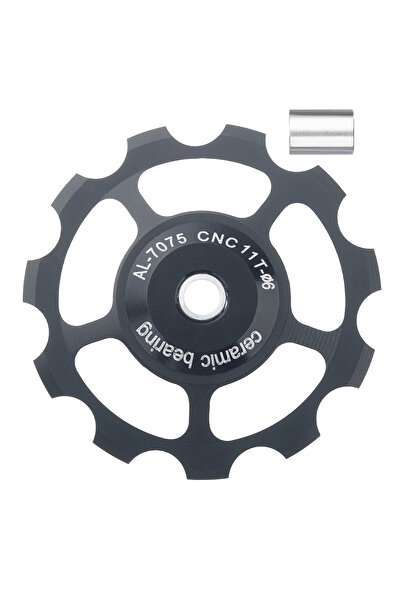 Choice1 black 11T MTB Bicycle Rear Derailleur Jockey Wheel Ceramic Bearing Pu...