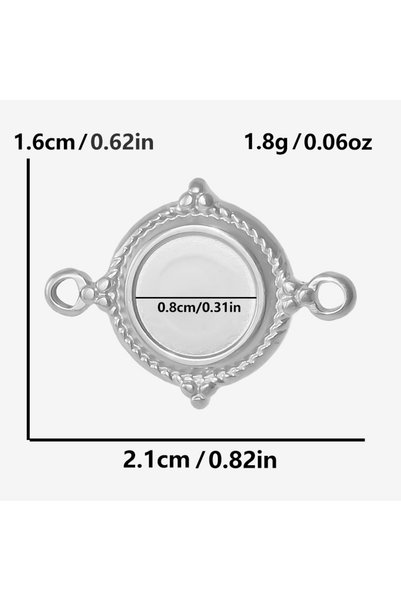 Choice22 S1855-S 10 قطع جديدة لا يتغير لونها فضي اللون قلادة عصرية بتصميمات ه...