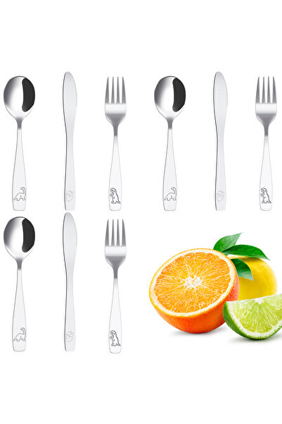 Choice 9Pcs 9/15Pcs Kids Silverware Set 410 Stainless Steel Kids Fork Spoon a...