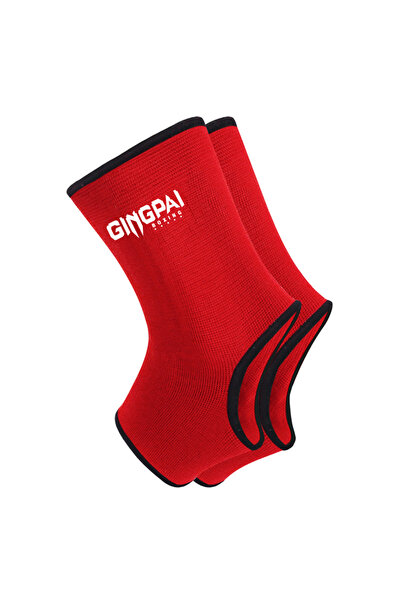 choice2 M BJ-1 Red 2pcs Boxing Ankle Brace Stretch Breathable Fighting Foot P...