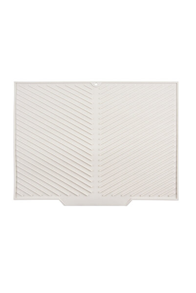 Choice7 42.5X33cm Ivory Silicone Draining Pad Drying Mat Pots Dish Drain Mat ...