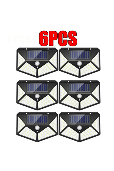 choice2 6Pcs-100LED New Upgrade Solar Street Light 12/8/6/4/2/1Pcs Outdoor So...