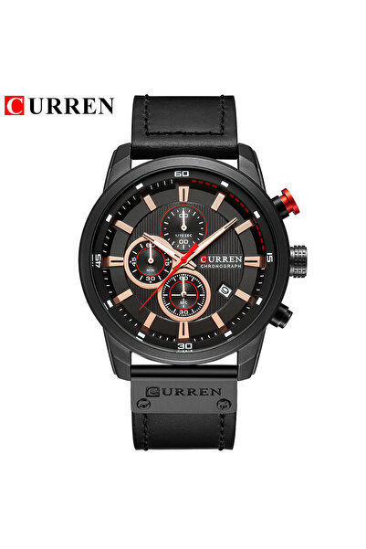 Curren black Fashion Date Quartz Men Watches Top Brand Luxury Male Clock Chro...