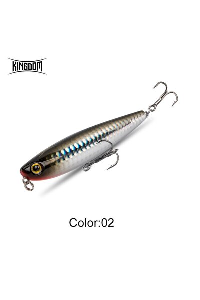 Choice KINGDOM 60mm 5.6g Color 02 Kingdom Topwater Fishing Lure Pencil Wobble...