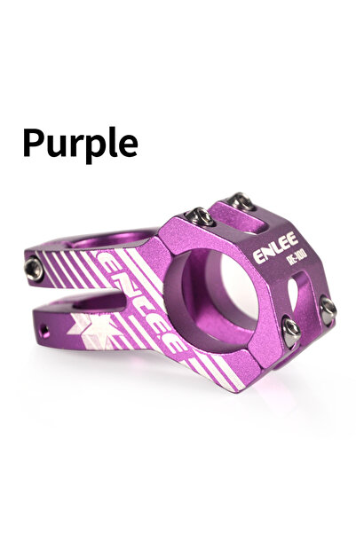 Choice 45mm Purple ENLEE MTB Stem 31.8x45mm High-strength Short Handlebar Ste...