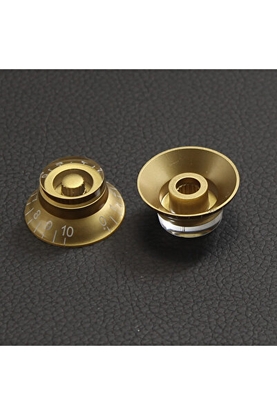Choice Gold 4PCS FLEOR 4PCS LP Guitar Knobs Top Hat Style Tone Volume Speed C...