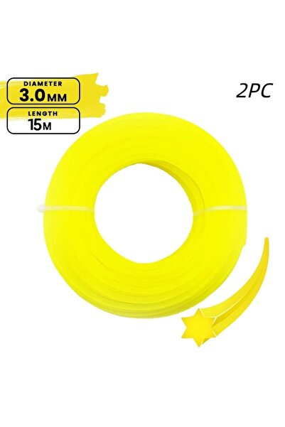 Choice8 2PC 3mm 15m LUSQI Hexagon 15m/10m/5m*3mm Grass Trimmer Line Nylon For...