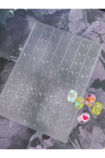 Choice21 1pcs 3D Checkered Transparent Spray-painted Nail Art Accessories Sti...