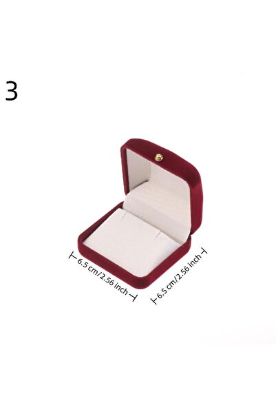 Choice3 3 ●1PCS Flocking Gold Buckle Jewelry Box Pendant Ring Necklace Earrin...