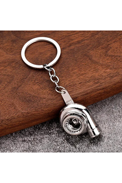 Choice1 00002-Silvery Mini Turbocharged Keyrings Car Style Gearbox Pendant Ol...