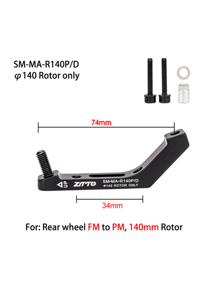 ZTTO R140 Gravel Road Bike Brake Adapter Flat Mount 34mm 71mm To Post Mount 7...
