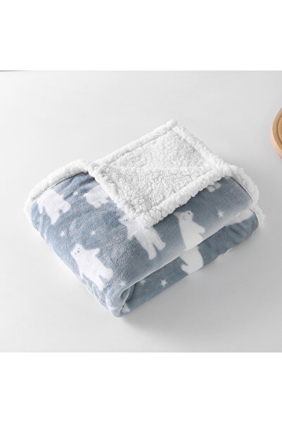 Choice 75X100cm white bear Newborn Baby Blankets Winter Double Layer Thicken ...