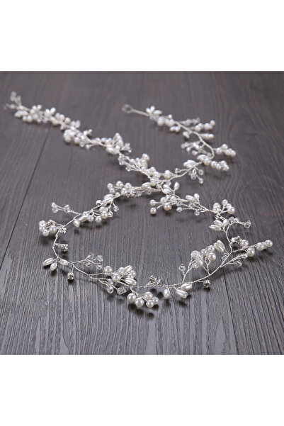 Choice Simple Silver 50cm Crystal Pearl Bridal Tiara Hairband Headband For Wo...