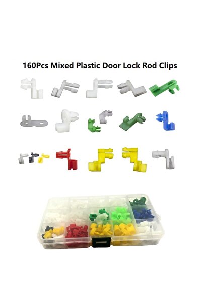 Choice K5-160Pcs Auto Universal Plastic Left Right Door Lock Rod Clip Side Fa...