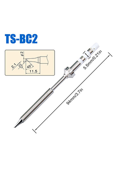 Choice1 TS-BC2 Pine64 Pinecil TS100 TS101 استبدال طرف مكواة اللحام نماذج مختل...