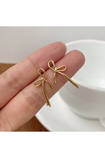 Choice Gold Fashion Gold Color Earrings for Women Bow Stud Nail Earring New 2...