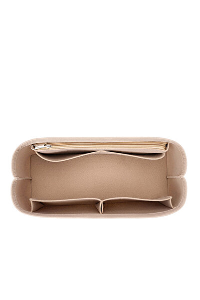 Choice 31x16x13cm Beige Felt Insert Bag Cosmetic Organizer Insert For Goyard ...