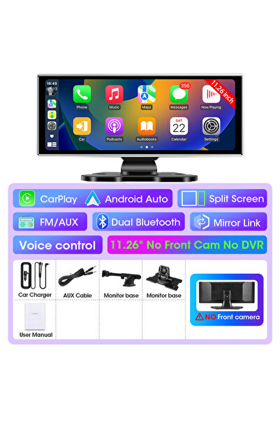 Choice6 With 64G Card T313D-No Front Cam 10/11.26 inch Dash Cam 4K Car DVR Wi...
