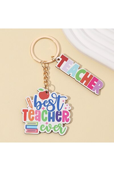 Choice Style 7 1Pcs New Wooden Graduation Season Pencil Rainbow Keychain Engl...