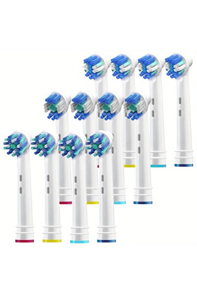 Choice1 Shiny 12pcs Replacement Toothbrush Heads Compatible with Oral-B, 4/8/...