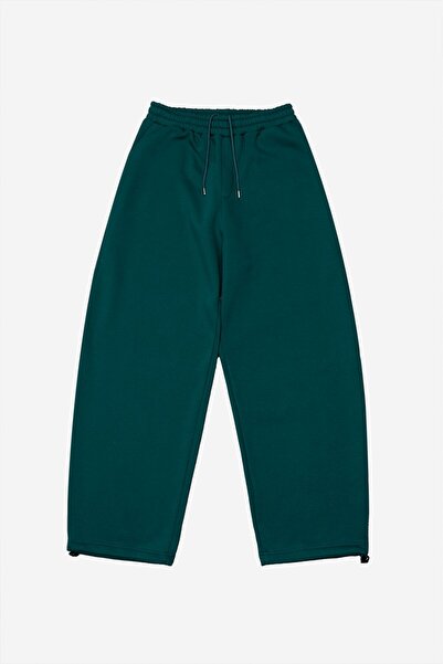 Crupt Studio Yeşil Balon Fit Stoperli Sweatpant Erkek Eşofman Altı
