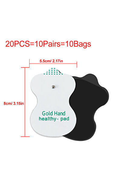 Choice4 20pcs 5.5x8cm Tens Electrode Pads Muscle Stimulator Electrode Pads Un...