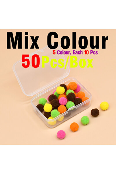 Choice 10mm Mixed 50Pcs MNFT 10mm 50Pcs/Box Bug Egg Trout Fishing Flies Mater...