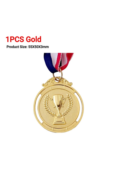 Choice4 APWIKOGER 1PCS Gold 3/2/1PCS Metal Award Medals with Neck Ribbon Gold...