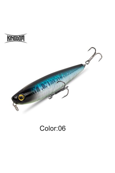 Choice KINGDOM 90mm 11g Color 06 Kingdom Topwater Fishing Lure Pencil Wobbler...