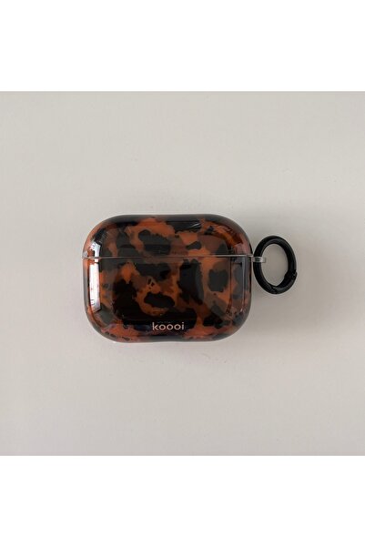 Choice For AirPods 4 BROWN Stylish Dark Color Tortoiseshell Amber Glossy Cove...