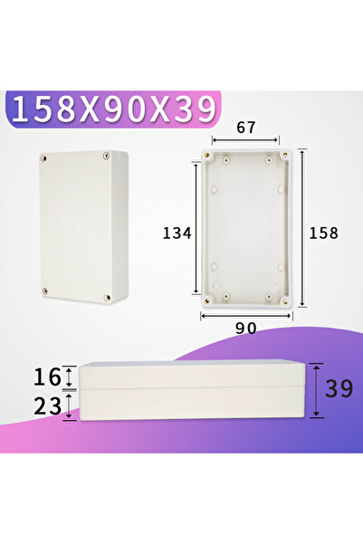 Choice13 F158-90-39 صندوق بلاستيكي مقاوم للماء للاستخدام الخارجي، حقيبة أدوات...