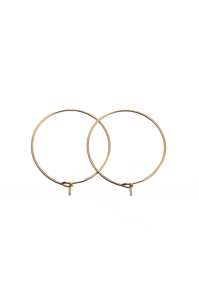 Choice Diameter 20mm Gold 30pcs 316L Stainless Steel Big Hoops Circle Earring...