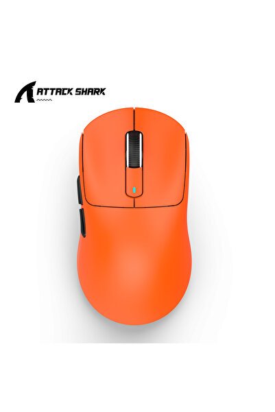 Choice1 ماوس ألعاب لاسلكي خفيف من نوع X3 Atack Shark X3 PAW3395 باللون البرتق...