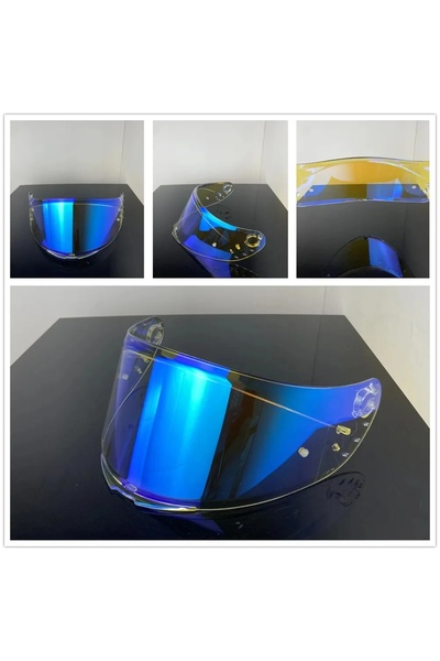 Choice Revo Blue Visor FOR MT-V-14 Helmet Shield for MT Motorcycle Helmet Onl...